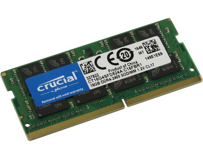 CRUCIAL LAPTOP RAM 16GB DDR4 2666MHZ